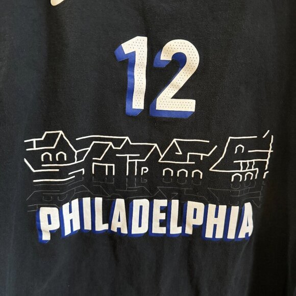Men's The Nike Tee Philadelphia 76ers Tobias Harris #12 NBA T-Shirt. Size XL - Picture 4 of 5